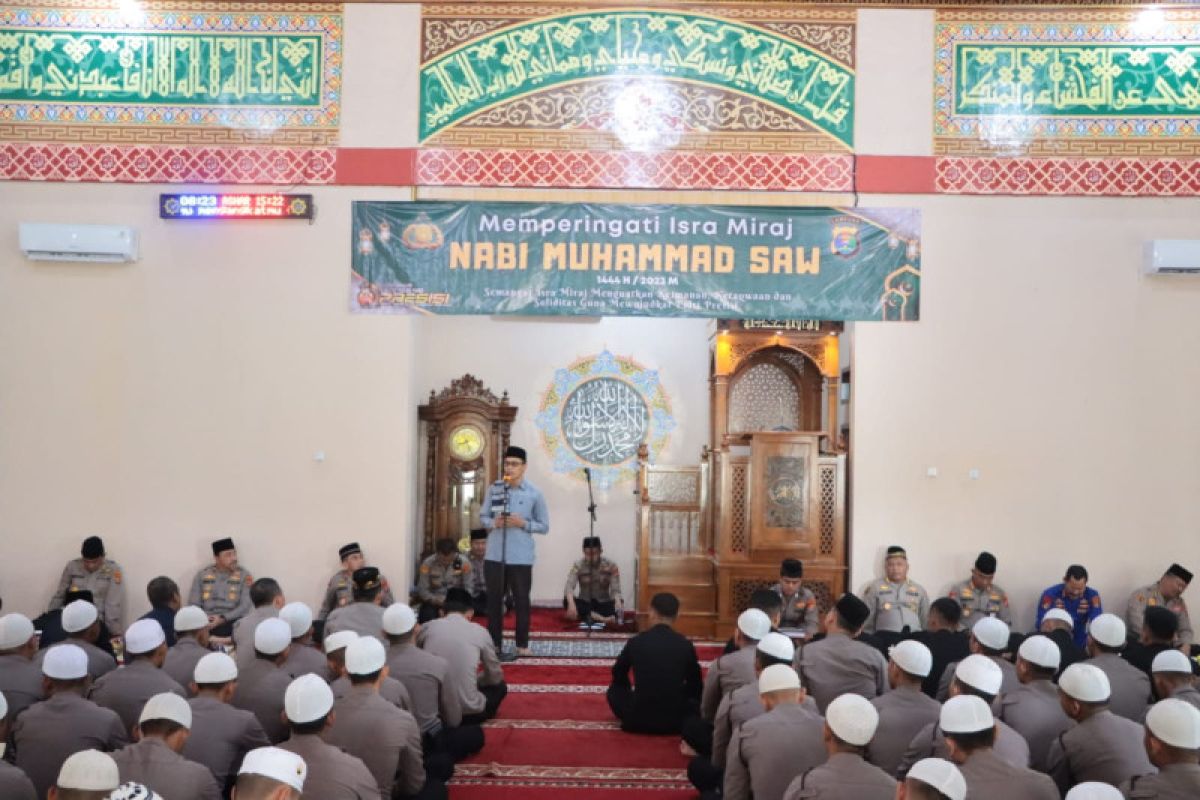 Polda Lampung Gelar Peringatan Isra' Mi'raj Nabi Muhammad SAW Tahun 1444 H/ 2023 M
