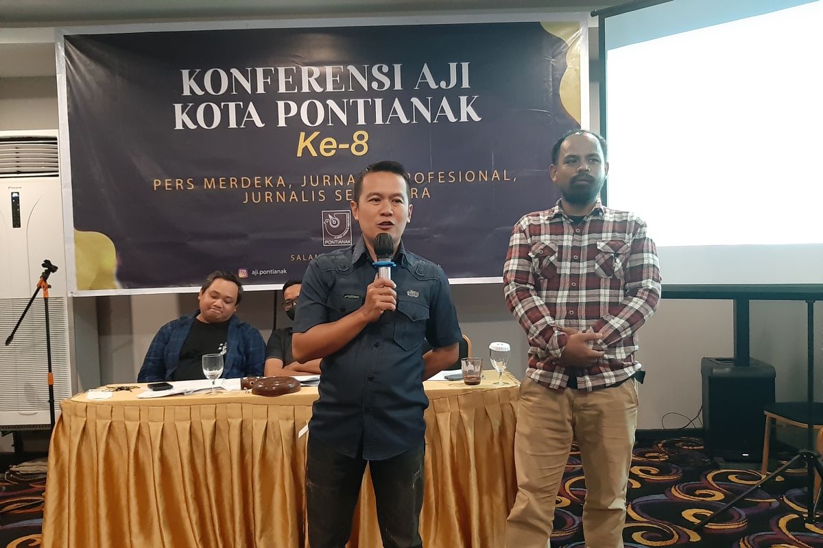 Rendra - Hamdan pimpin AJI  Pontianak Periode 2023 - 2026