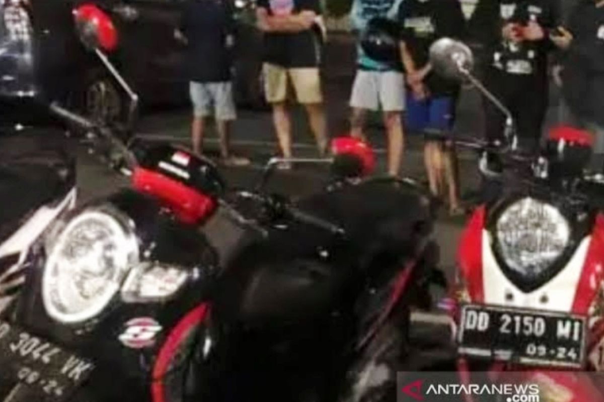 Polisi sita belasan sepeda motor terkait Judi balapan liar di Makassar