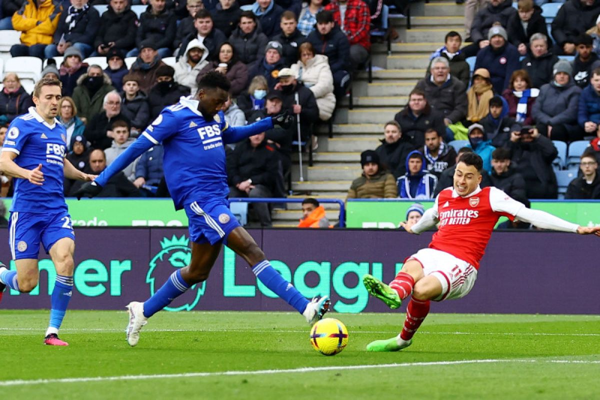 Martinelli bawa Arsenal menang 1-0 di kandang Leicester City