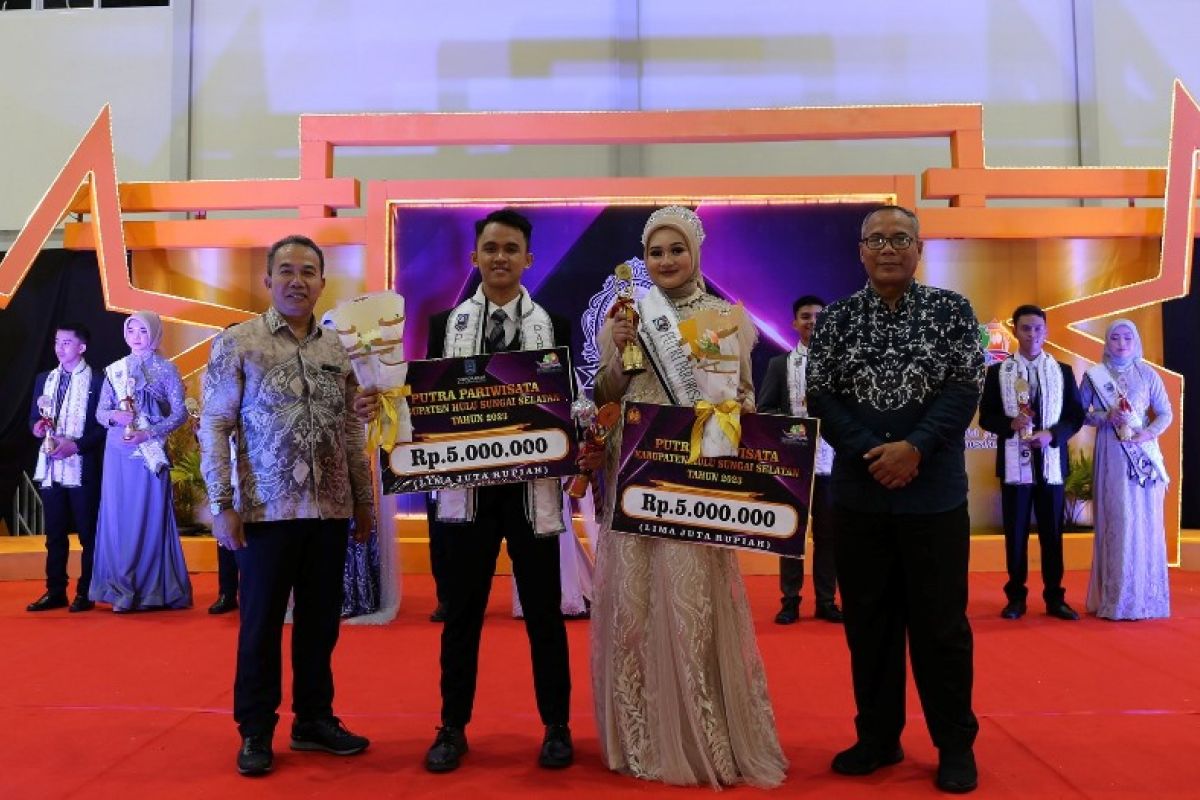 Kaustar dan Maulidiya jadi Duta Pariwisata HSS