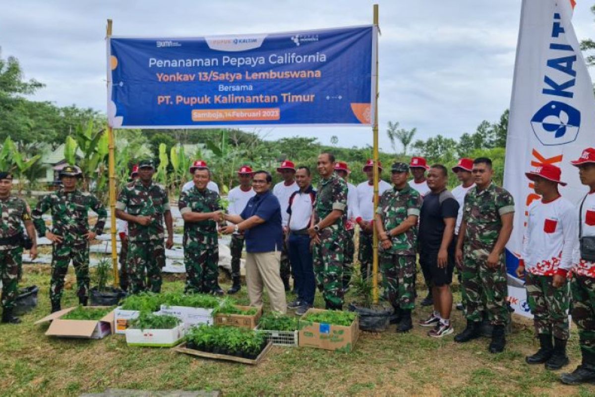 Pupuk Kaltim dan TNI berkolaborasi perkuat dukungan ketahanan pangan