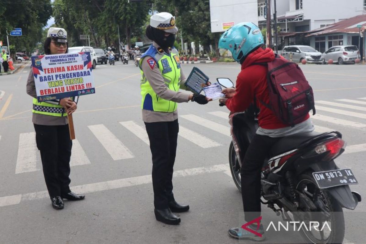 Polda Sulteng tindak 2.159 pelanggaran pada operasi keselamatan