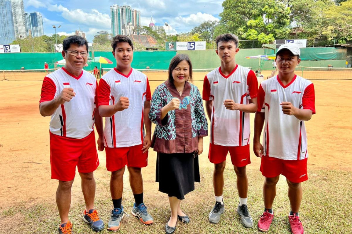 Tim tenis putra U16 Indonesia lolos ke kualifikasi Piala Davis Junior