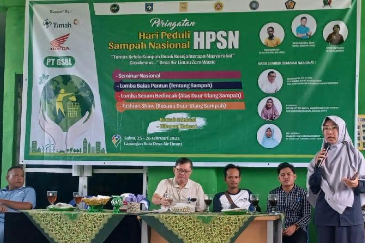 Edukasi Soal Pengelolaan Sampah, PT Timah Tbk Bersama Pemerintah Desa Air Limau Gelar Seminar Hari Peduli Sampah Nasional