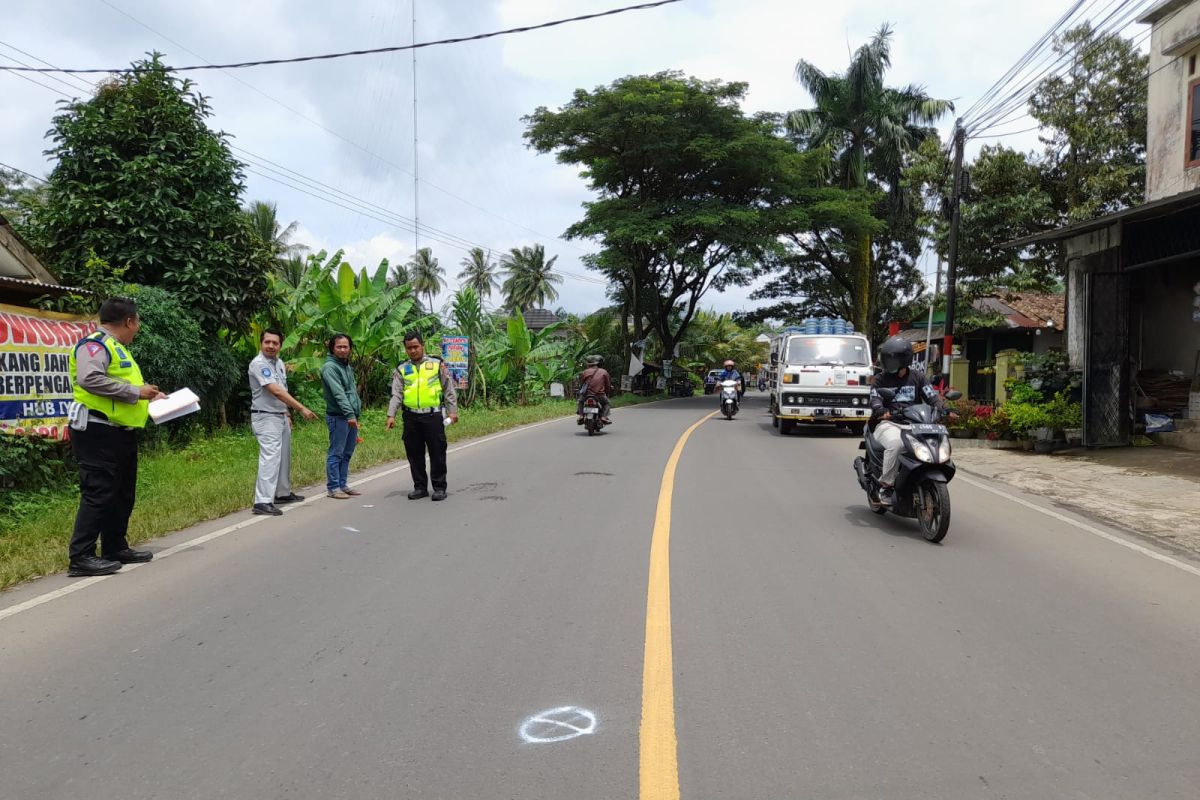 Jasa Raharja Cabang Banten lakukan survei cek TKP bersama dengan Tim Laka Polres Lebak