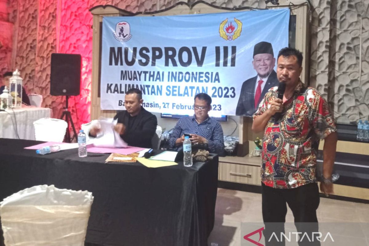H Aftahudin Ketua Muaythai Kalimantan Selatan 2023-2027