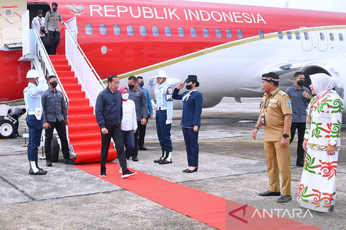 Jokowi tiba di Kaltara untuk tinjau Kalimantan Industrial Park