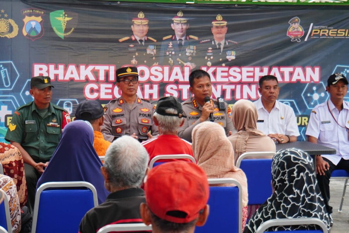 Polresta Sidoarjo bakti kesehatan cegah stunting