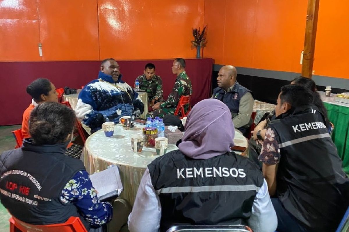 Kemensos beri bantuan ke pengungsi kerusuhan di Wamena