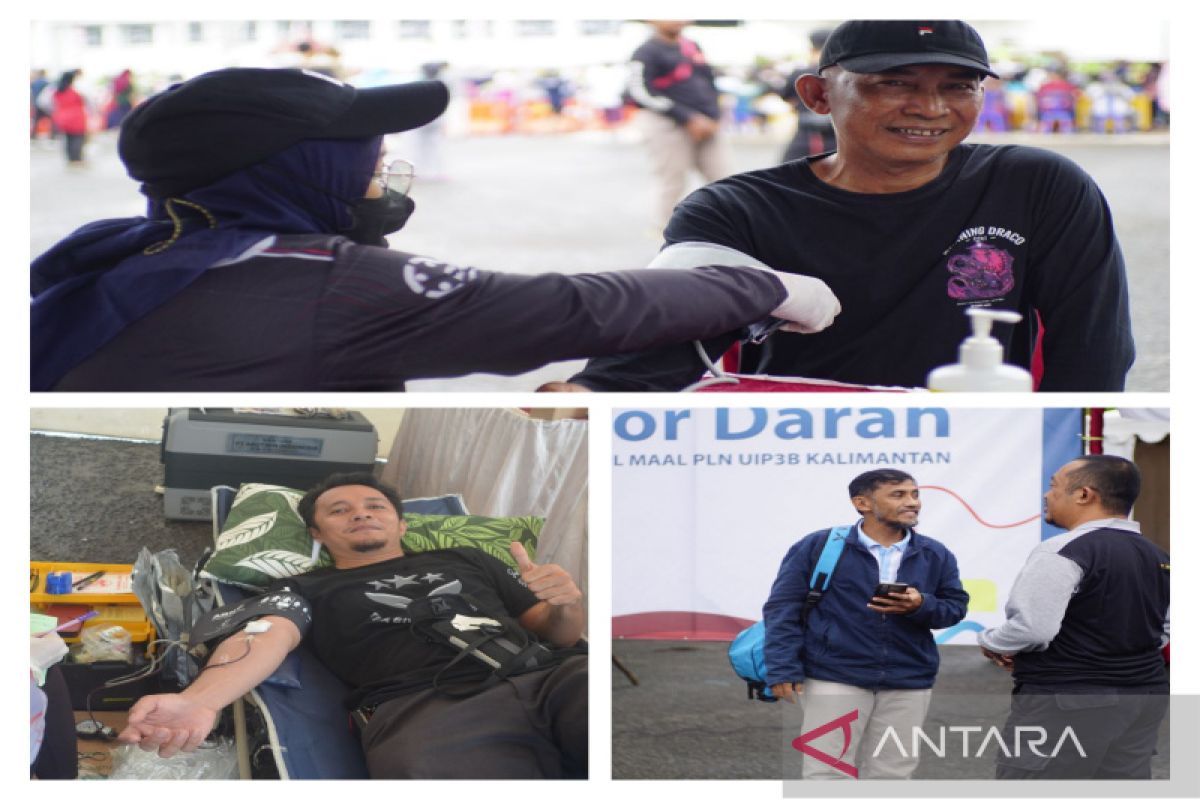 PLN gelar aksi donor darah di Lapangan Murjani Banjarbaru