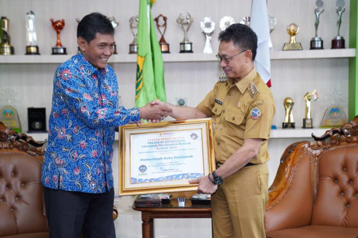 Kepatuhan Standar Pelayanan Publik Pontianak Meraih Nilai Tertinggi ...