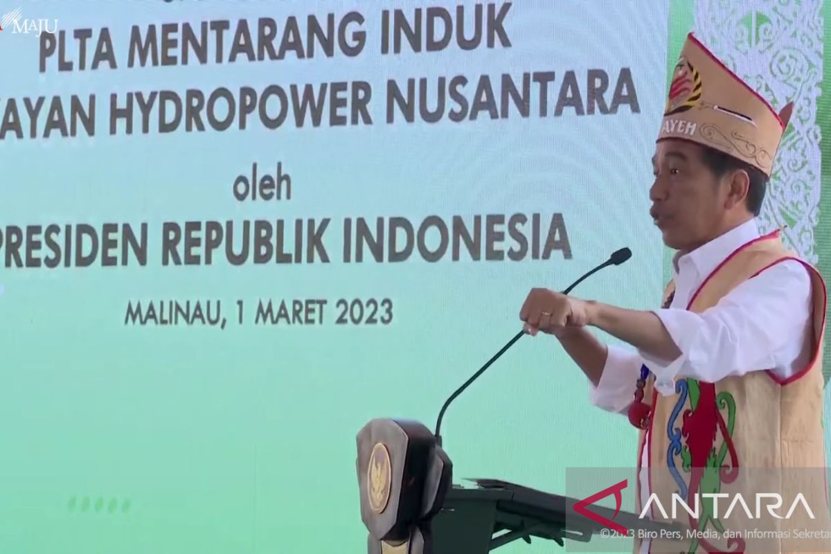 Mentarang PLTA signifies Indonesia-Malaysia cooperation: Jokowi