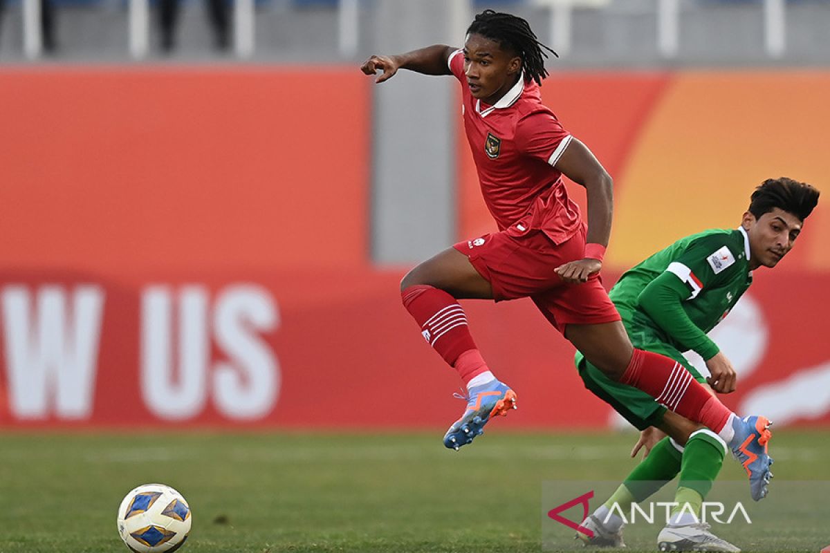 AFC U20 Asian Cup- Indonesia tertinggal 0-1 dari Irak pada babak pertama