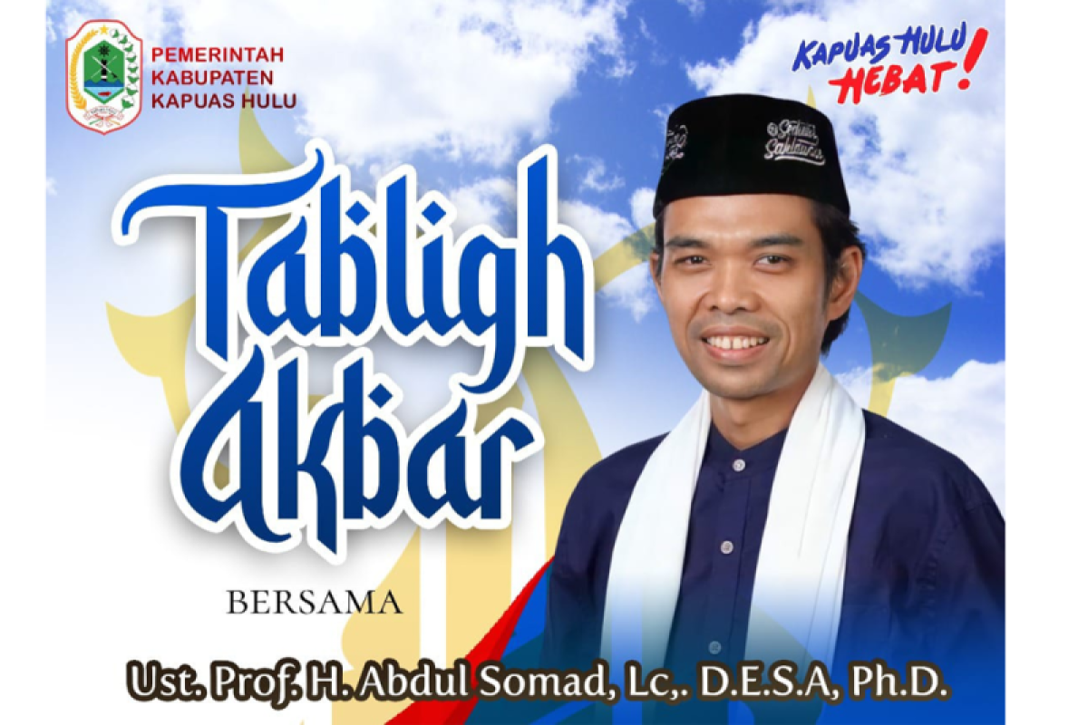 Ceramah di Kapuas Hulu UAS juga akan ramah tamah dengan tokoh adat