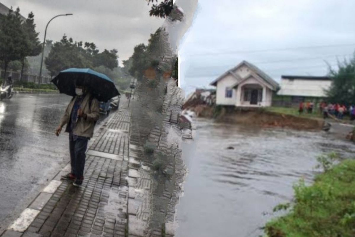 Hujan intensitas ringan diprakirakan mengguyur sejumlah kota besar di Indonesia