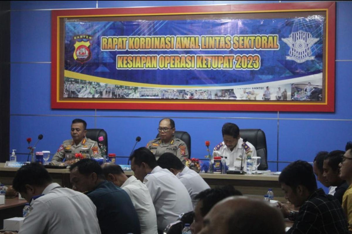 Polda Banten gelar rapat koordinasi awal persiapan Operasi Ketupat 2023