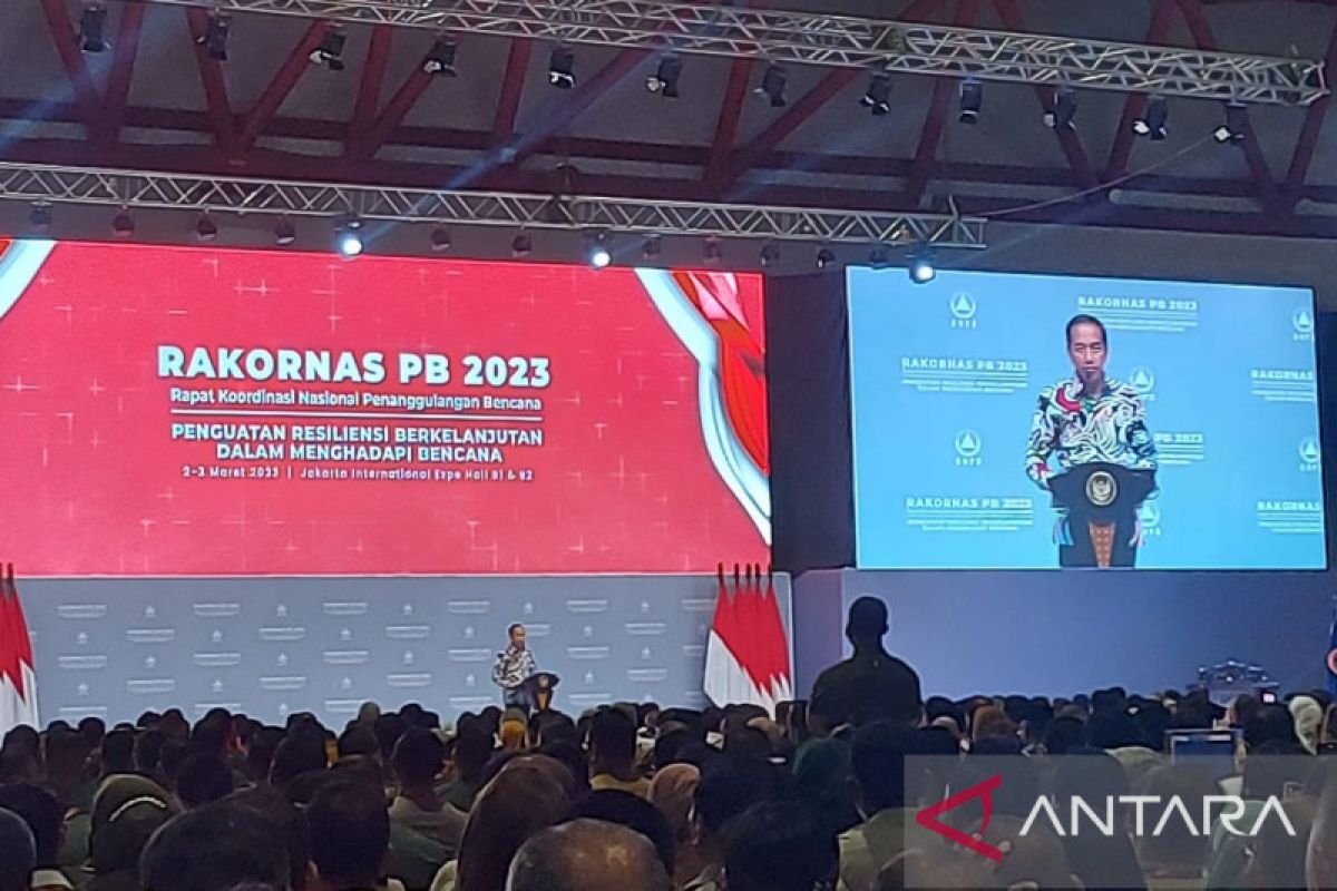 Presiden Jokowi minta Pemda masukkan risiko bencana ke dalam rencana pembangunan