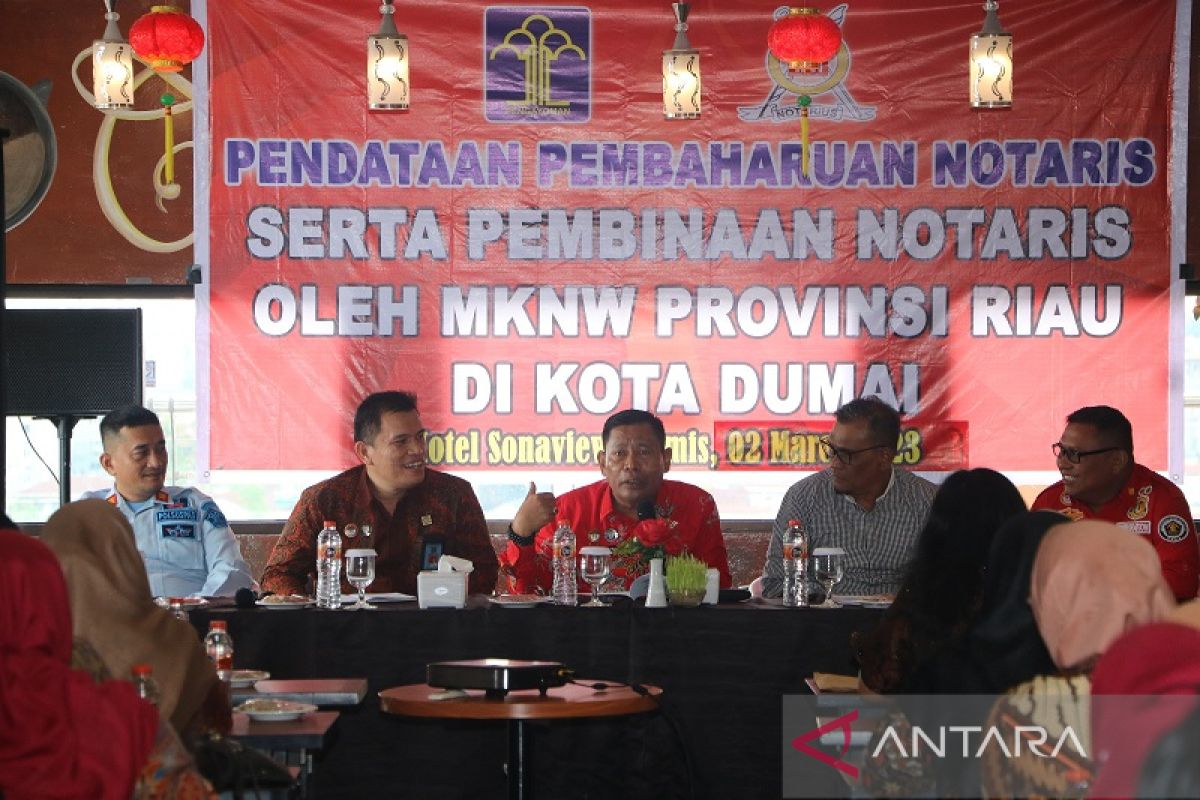 Kemenkumham Riau lakukan pembaharuan pendataan dan pembinaan Notaris di Dumai