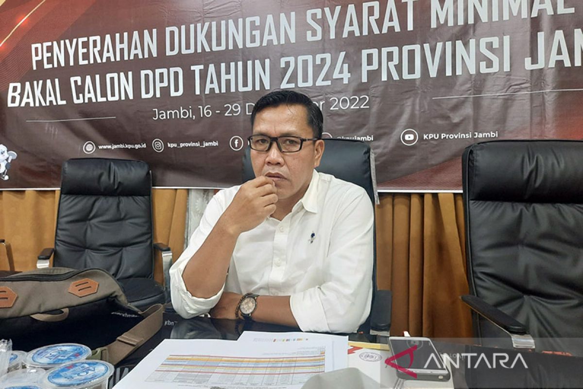 KPU Jambi tetapkan tujuh bakal calon anggota DPD RI