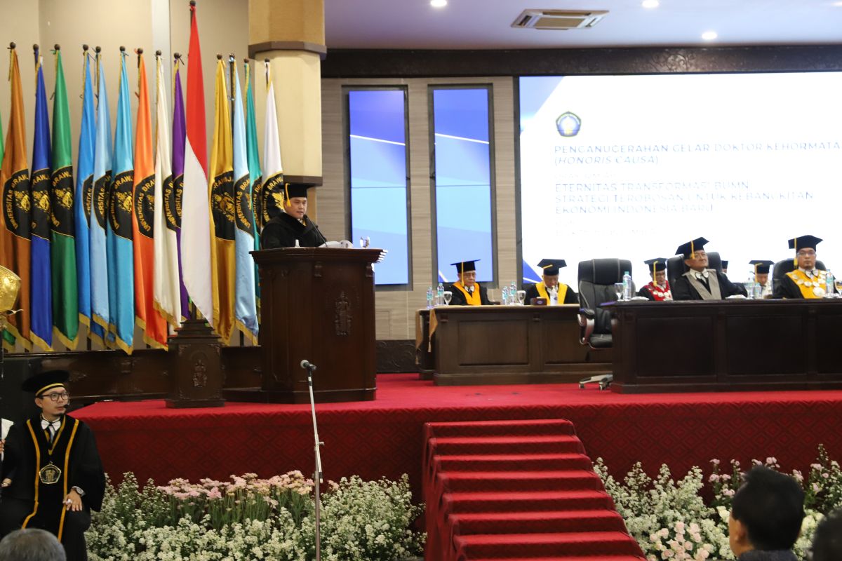 Menteri BUMN terima gelar doktor HC dari Universitas Brawijjaya