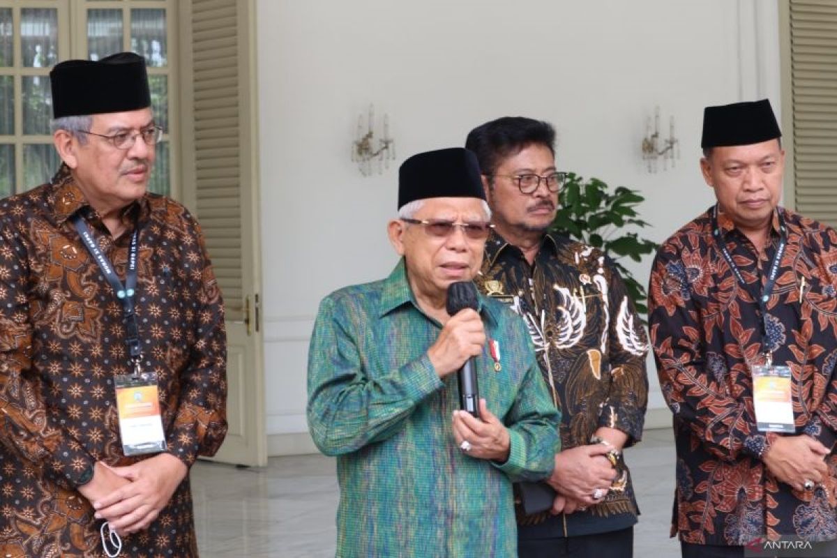 Wapres Ma'ruf Amin sebut sawit akan tetap jadi pilar penting ekonomi nasional