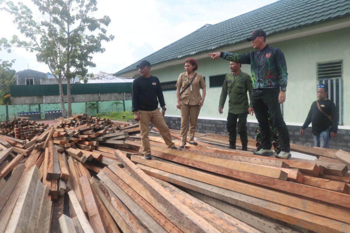 Kodim Tarakan berhasil amankan 39 kubik kayu ilegal