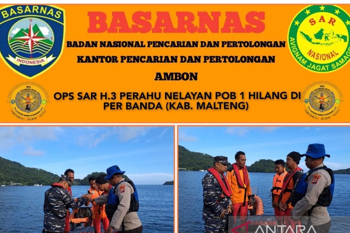 SAR  Ambon lanjutkan operasi pencarian nelayan hilang di Laut Banda