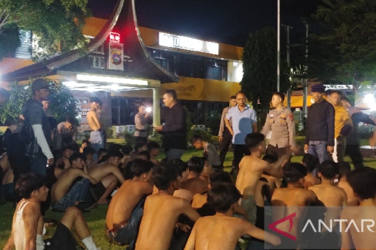 Polresta Padang amankan puluhan remaja pelaku tawuran