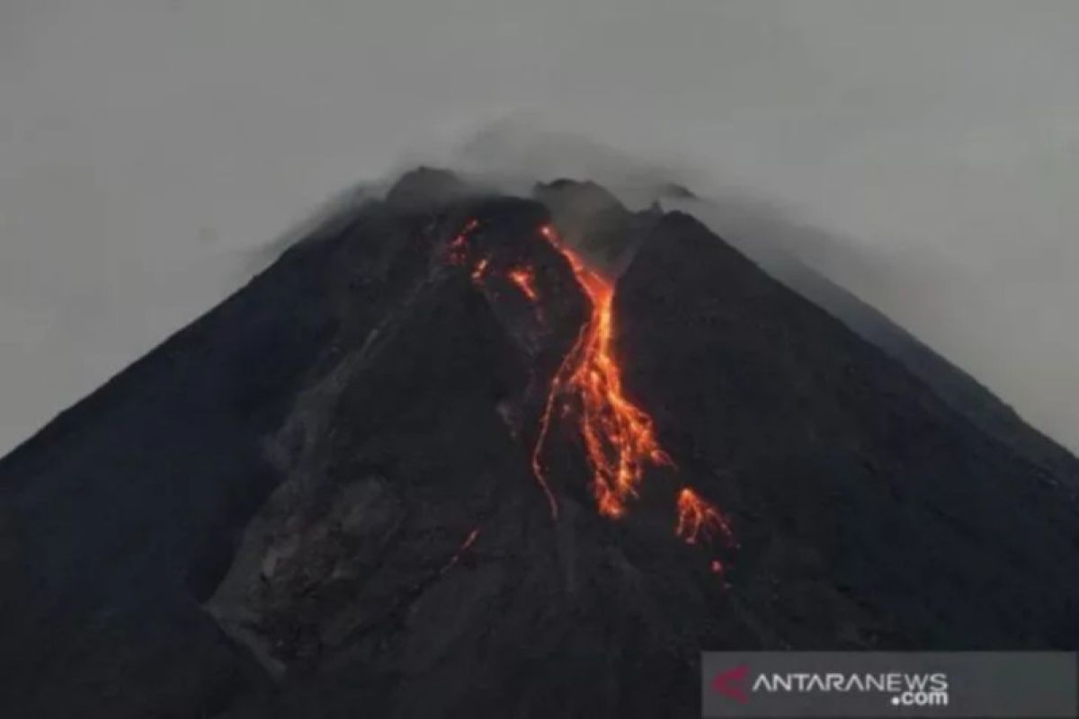 Gunung Merapi luncurkan dua guguran lava