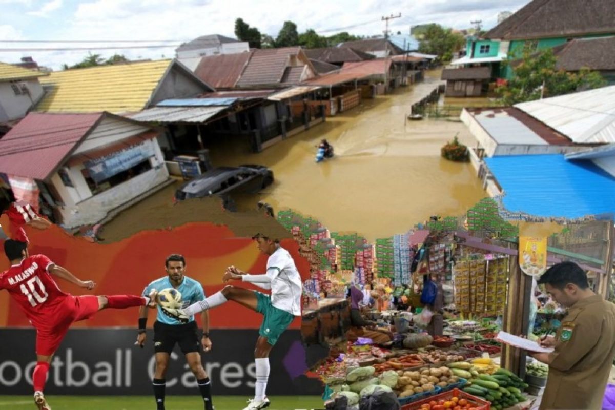Kalsel Kemaren, banjir di Banjar hingga kenaikan harga sembako jelang Ramadhan