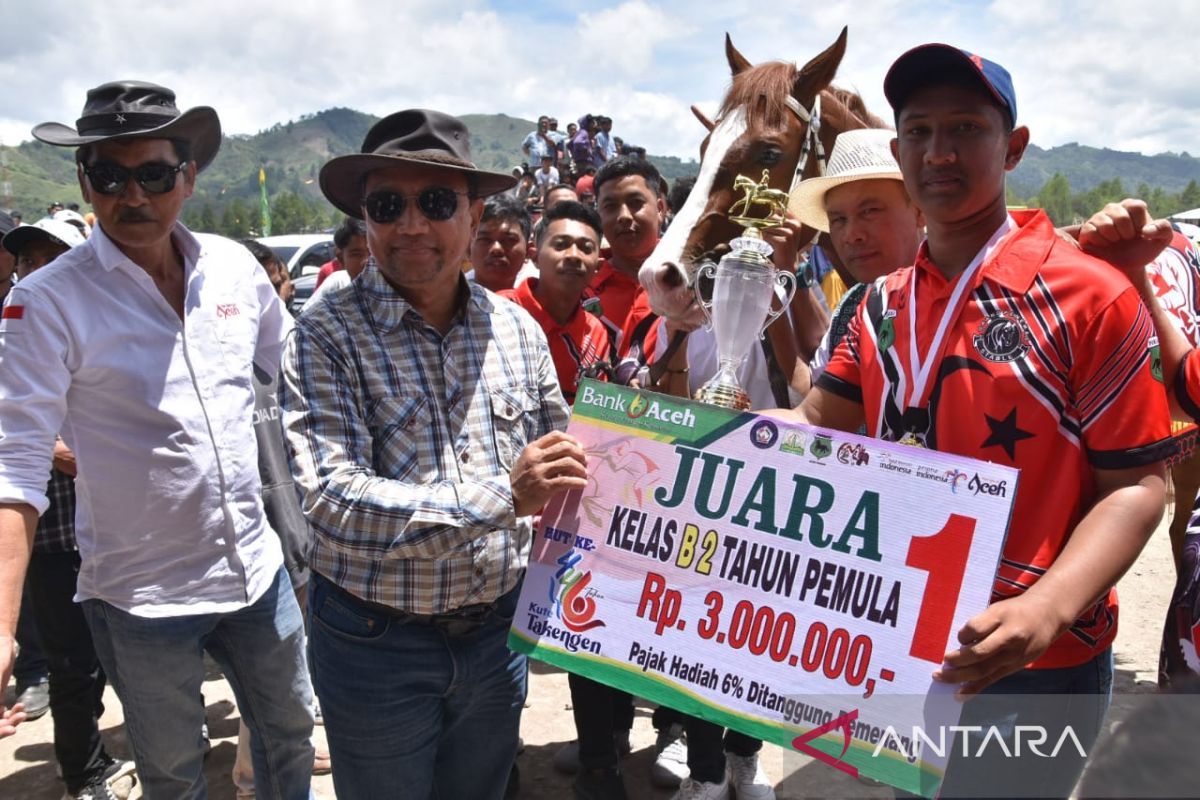Tutup pacuan kuda, Pj bupati singgung persiapan PON 2024 di Aceh Tengah