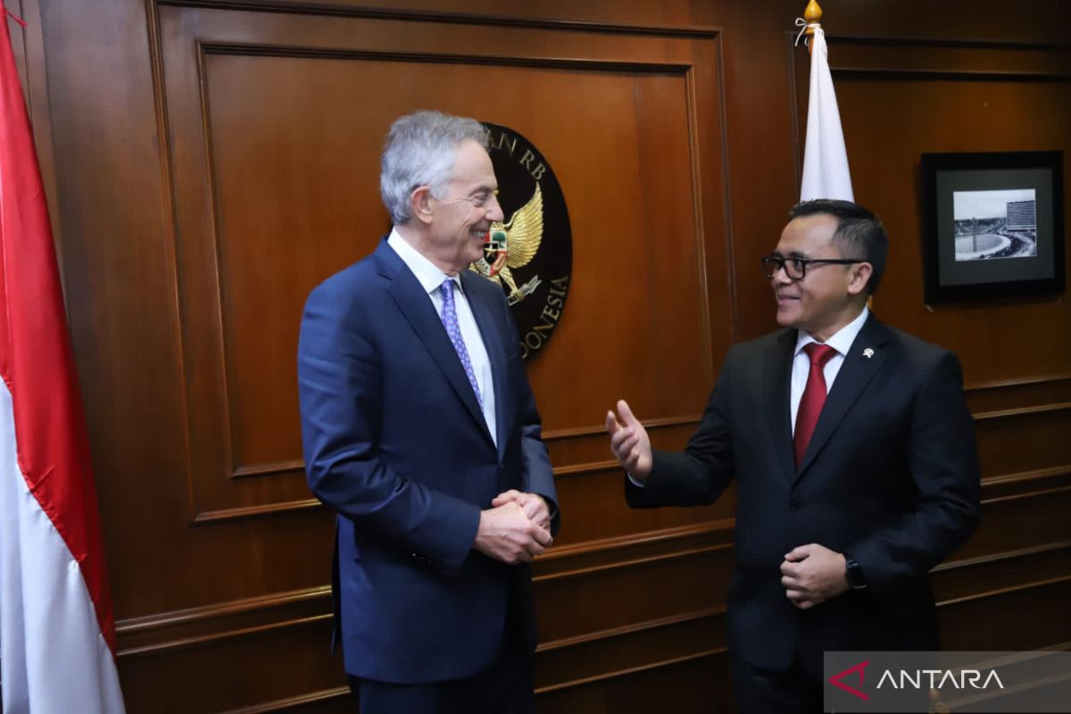 Menpan RB dan eks PM Inggris Tony Blair bahas digitalisasi birokrasi