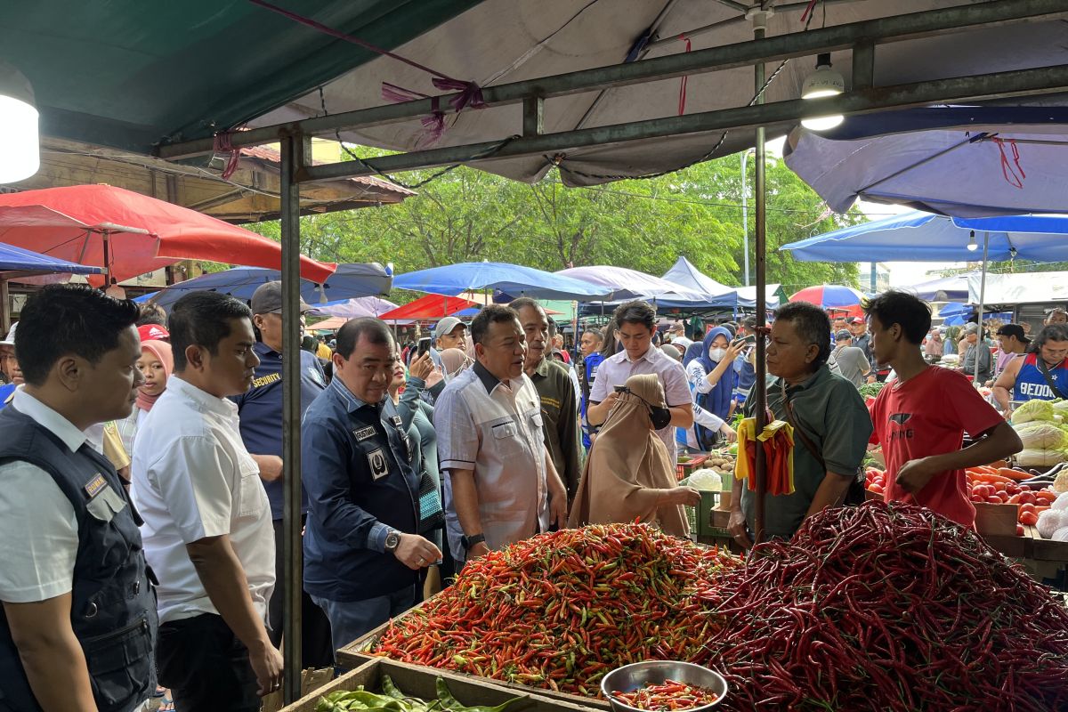 Satgas Pangan tinjau harga kebutuhan pokok di Pasar Induk Batam