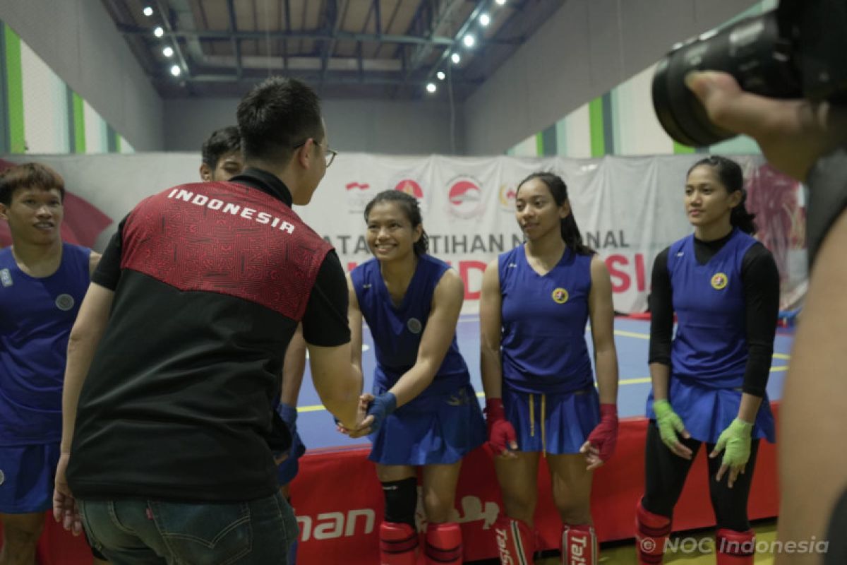 CdM beri motivasi atlet wushu Indonesia untuk SEA Games Kamboja