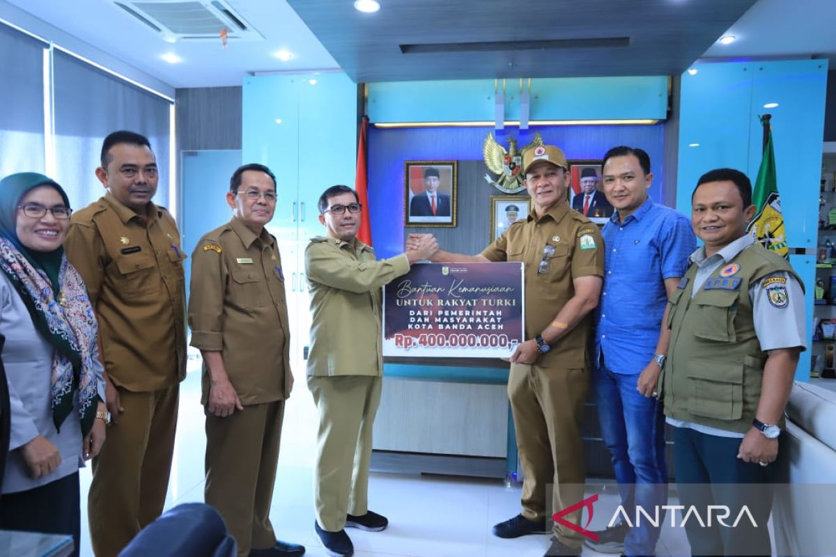 Pemko Banda Aceh salurkan bantuan kemanusiaan Rp400 juta untuk Turki