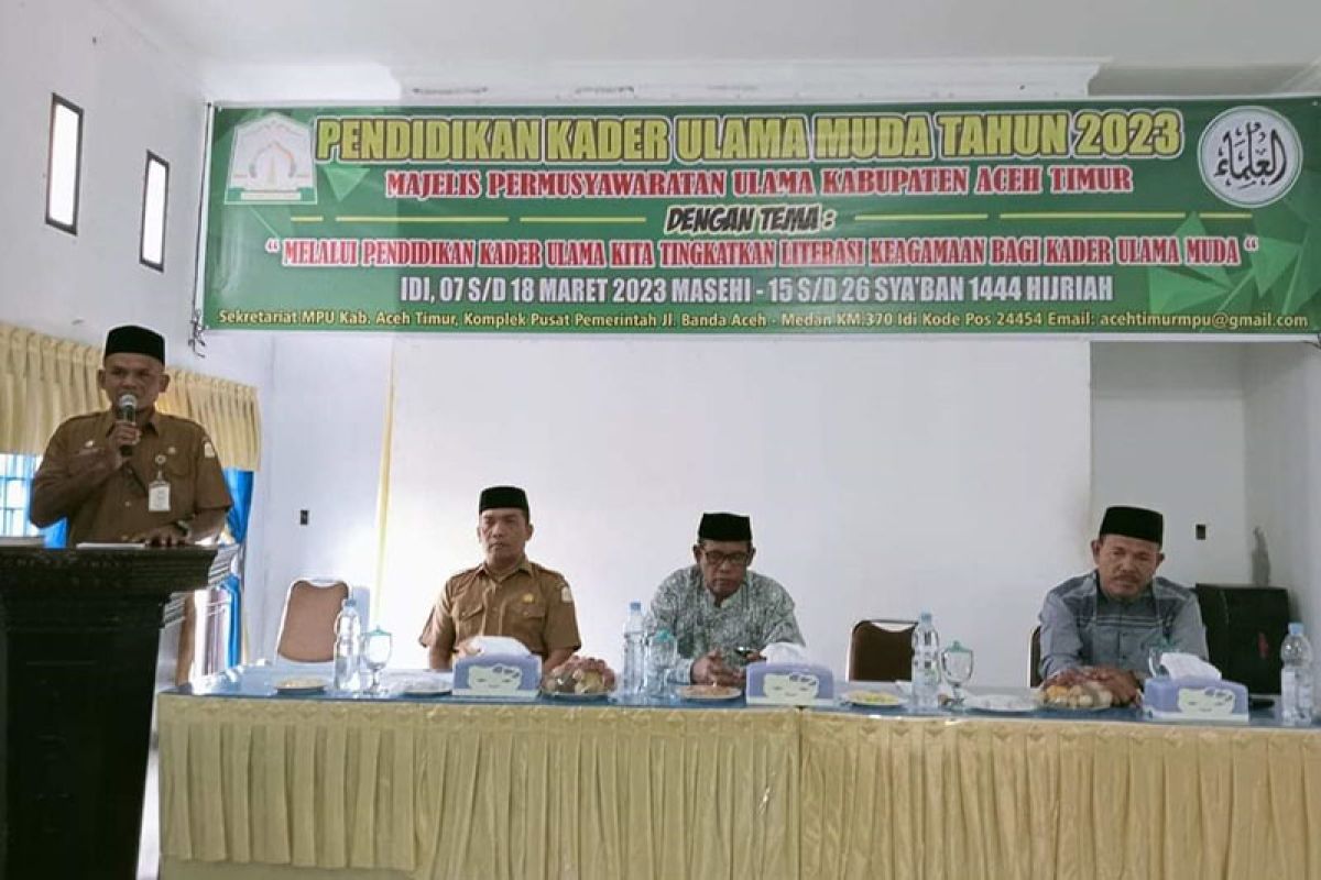 Pemkab Aceh Timur gelar pendidikan kader ulama muda