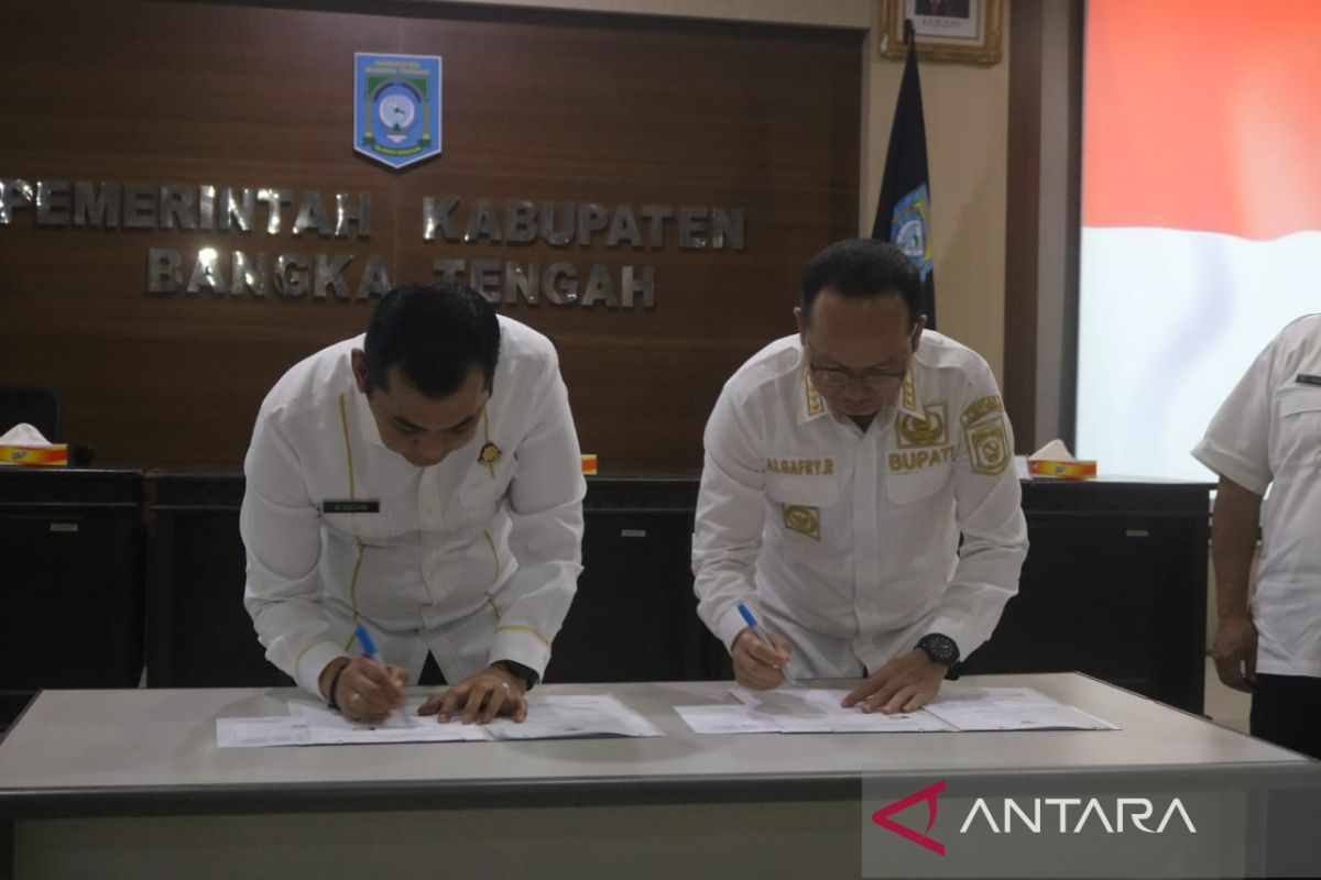 Pemkab Bangka Tengah dan Kejari komitmen ciptakan pemerintahan berintegritas