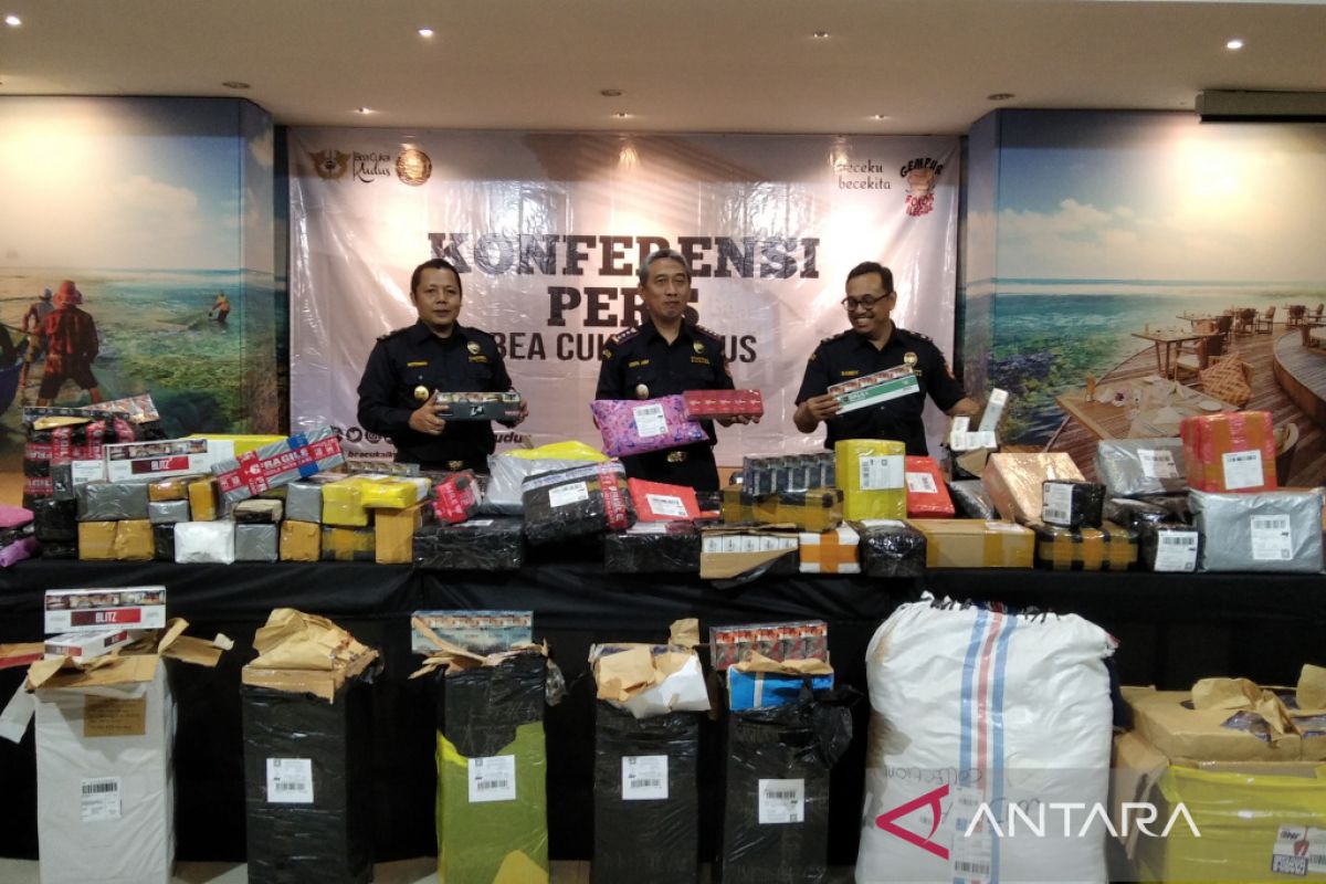 Bea Cukai Kudus sita 1.588 paket rokok ilegal dari jasa pengiriman