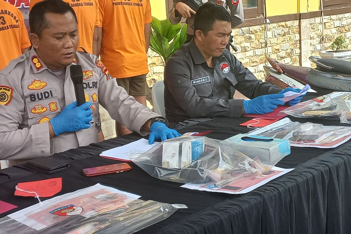 Polres Bangka Tengah ungkap peredaran narkoba lingkar tambang