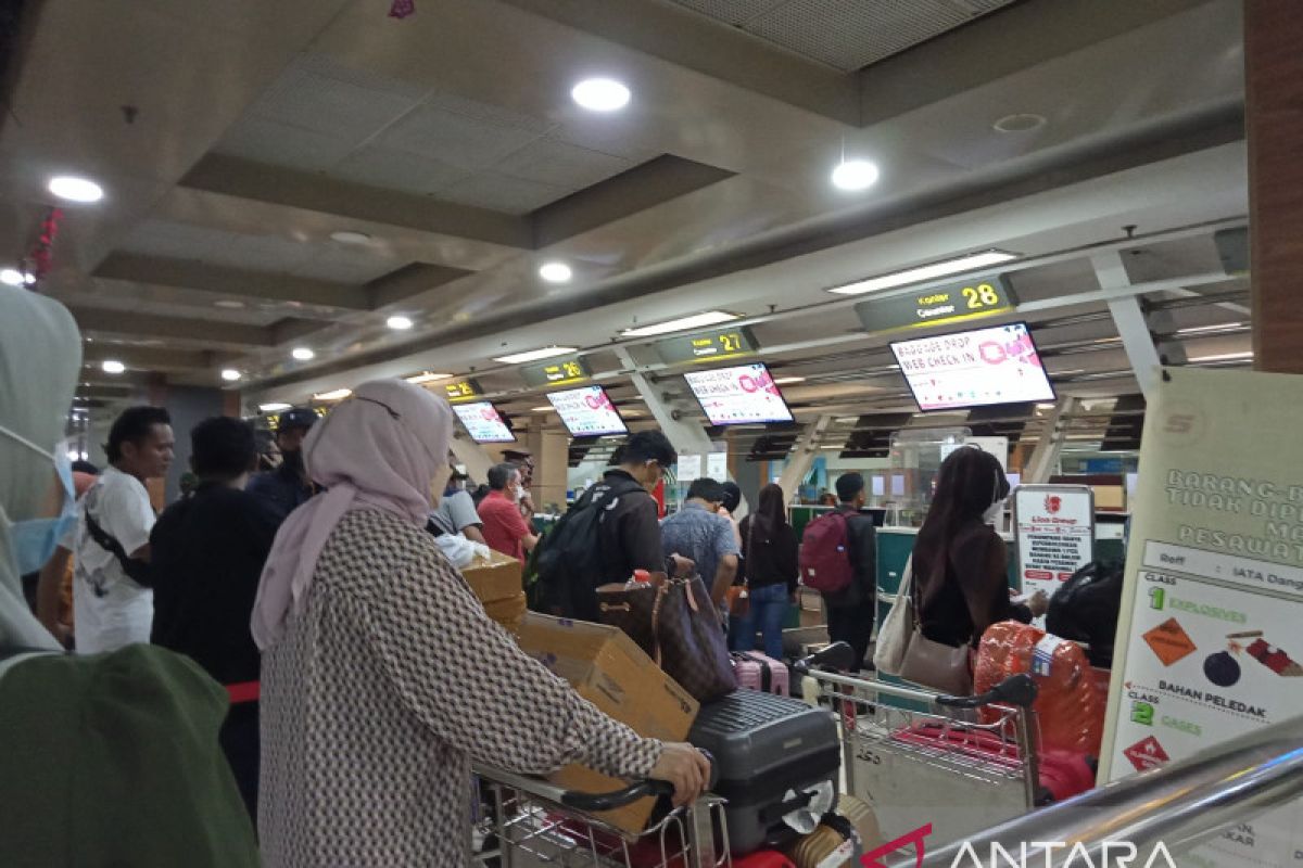 Pergerakan penumpang dan pesawat meningkat di Bandara Hasanuddin Makassar