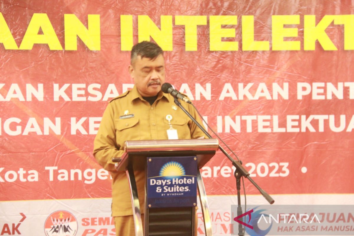 Pemkot Tangerang apresiasi Kemenkumham atas sinergi  dalam glorifikasi  pentingnya Kekayaan Intelektual bagi  Pelaku UKM