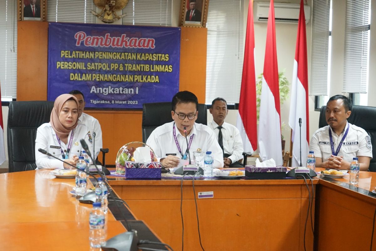 Pemkab Tangerang gelar pelatihan kesiapan pengamanan Pilkada