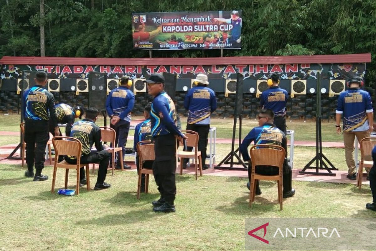 Polda Sulawesi Tenggara gelar lomba menembak guna mencari bibit atlet