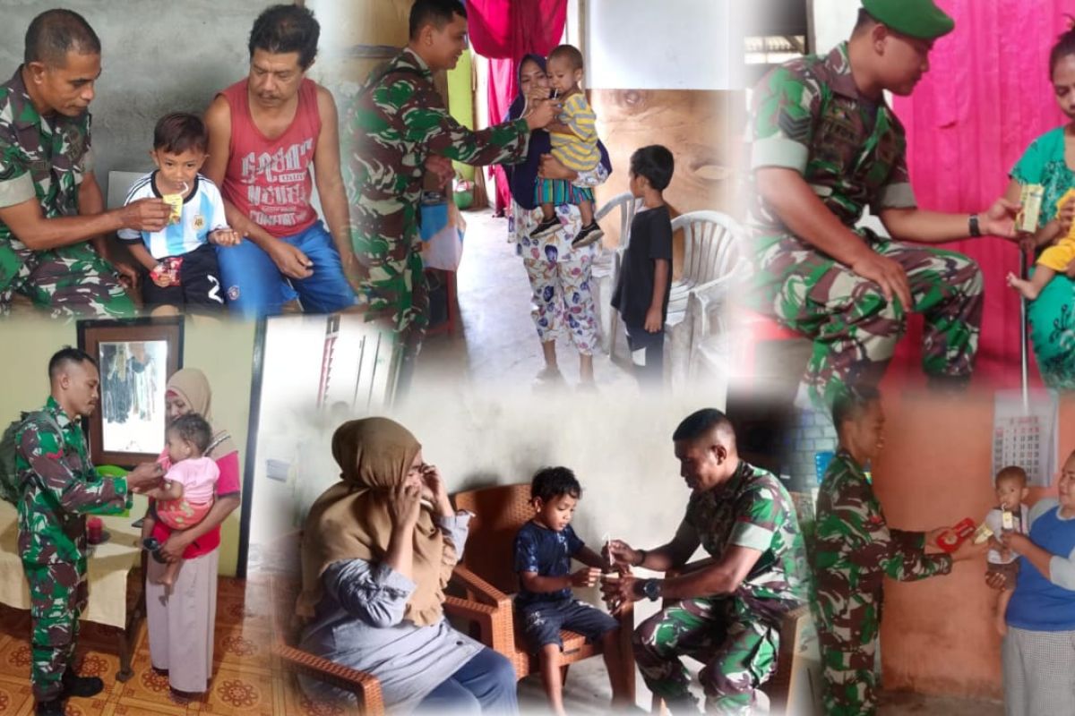 Korem 152/Baabullah Ternate salurkan paket nutrisi cegah stunting