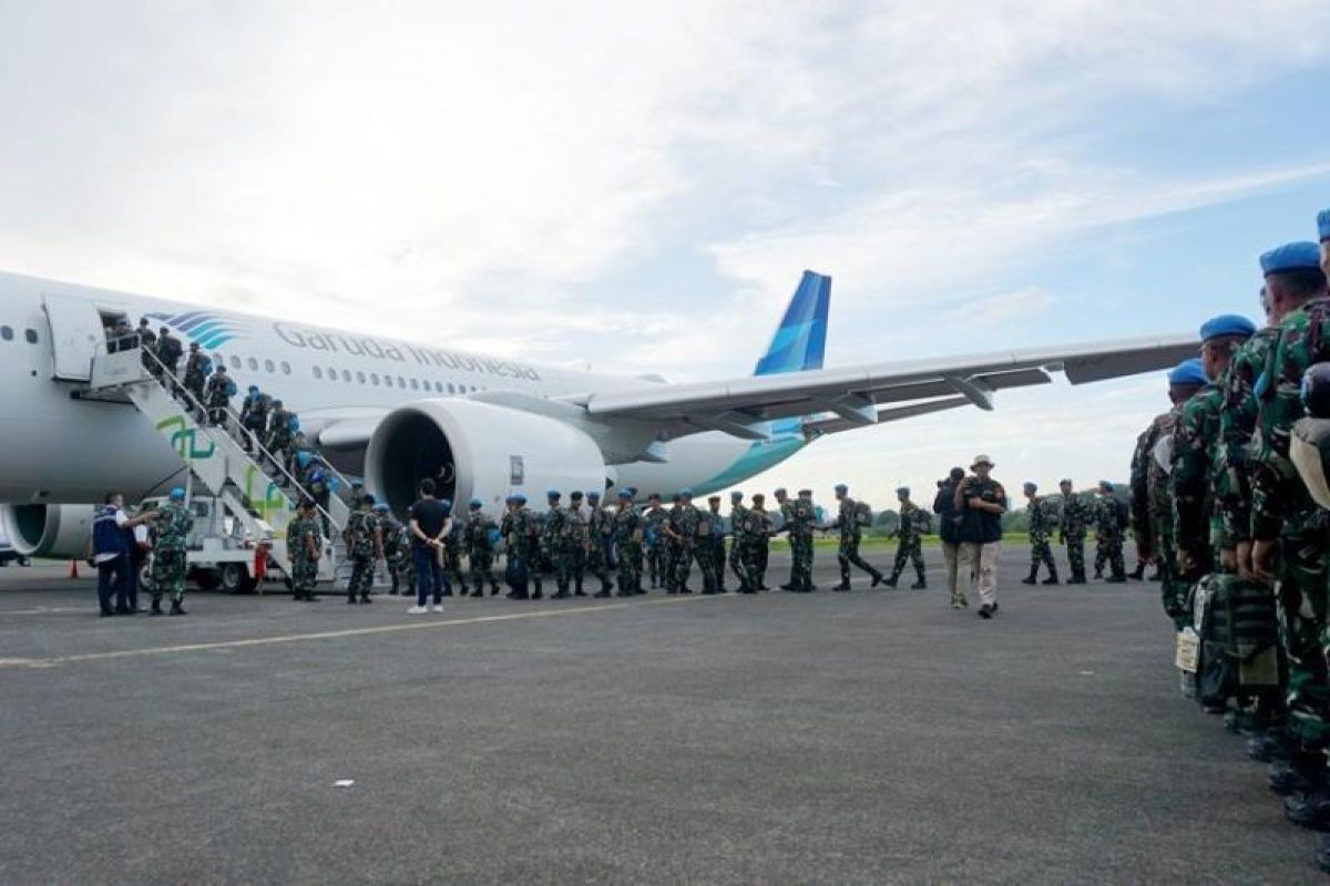 Maskapai Garuda Indonesia terbangkan 2.115 pasukan perdamaian RI