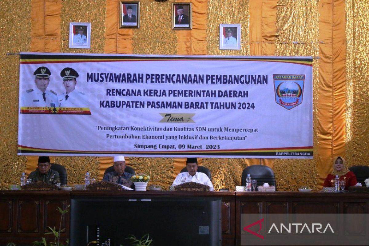 RKPD 2024, Pemkab Pasaman Barat prioritaskan rekonstruksi dampak gempa