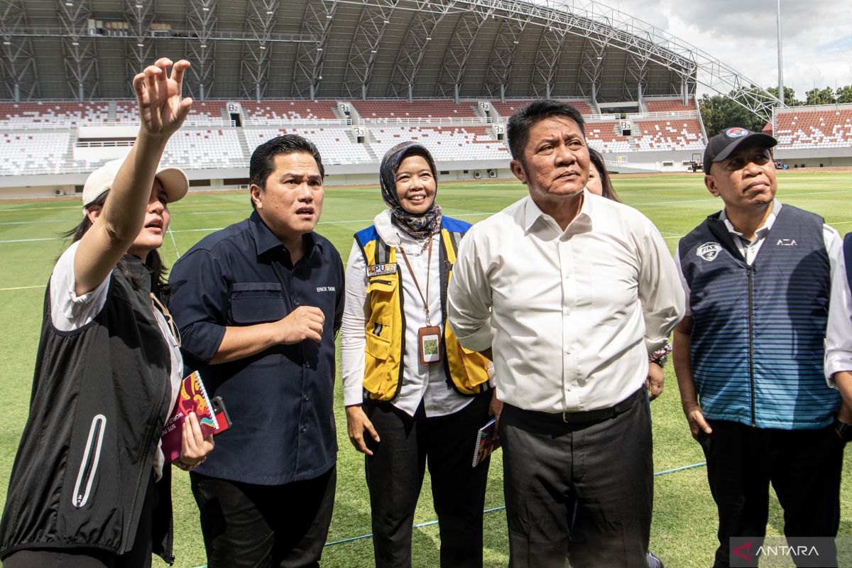 Erick Thohir memberi rapor baik kesiapan Sumsel untuk Piala Dunia U-20 2023