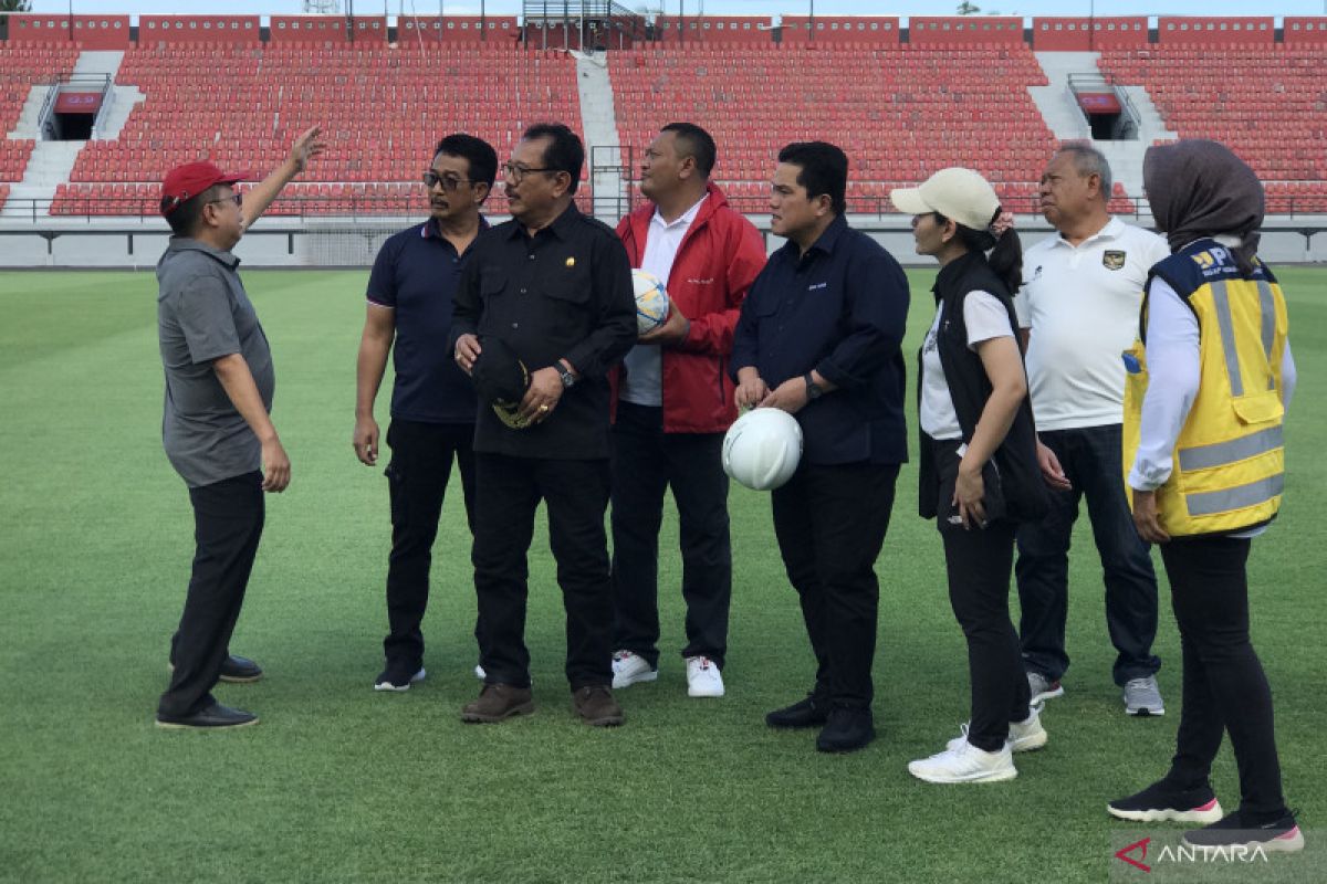 Erick Thohir cek kesiapan Stadion Dipta di Bali untuk Piala Dunia U-20