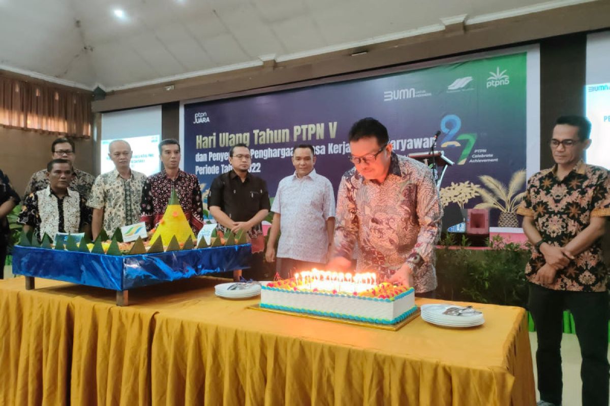 Rekor tertinggi kinerja finansial jadi kado manis HUT PTPN V ke-27